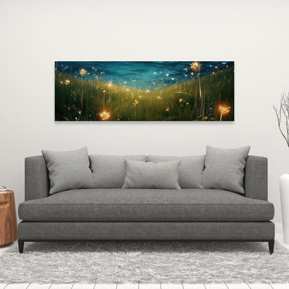 The Night Sky - Orange Canvas Home Decor | Modern Wall Art