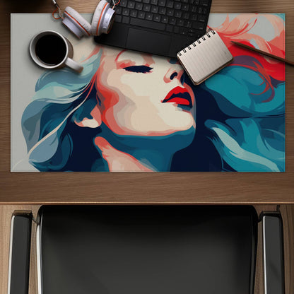 Beauty at its purest - Beige Desk Mat for Home Decor