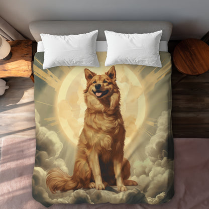 Man's Best Angel White Duvet Cover | Elegant Home Decor