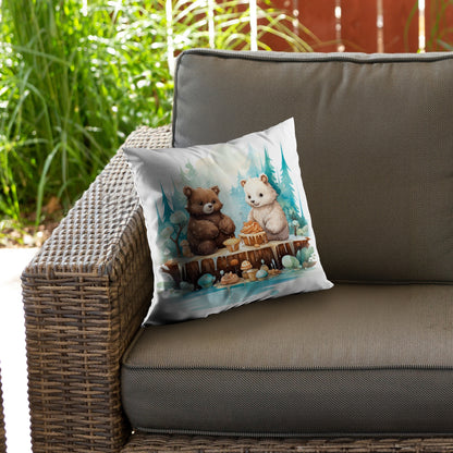 The dessert Turquoise Poly Twill Throw Pillow Insert | Home Decor