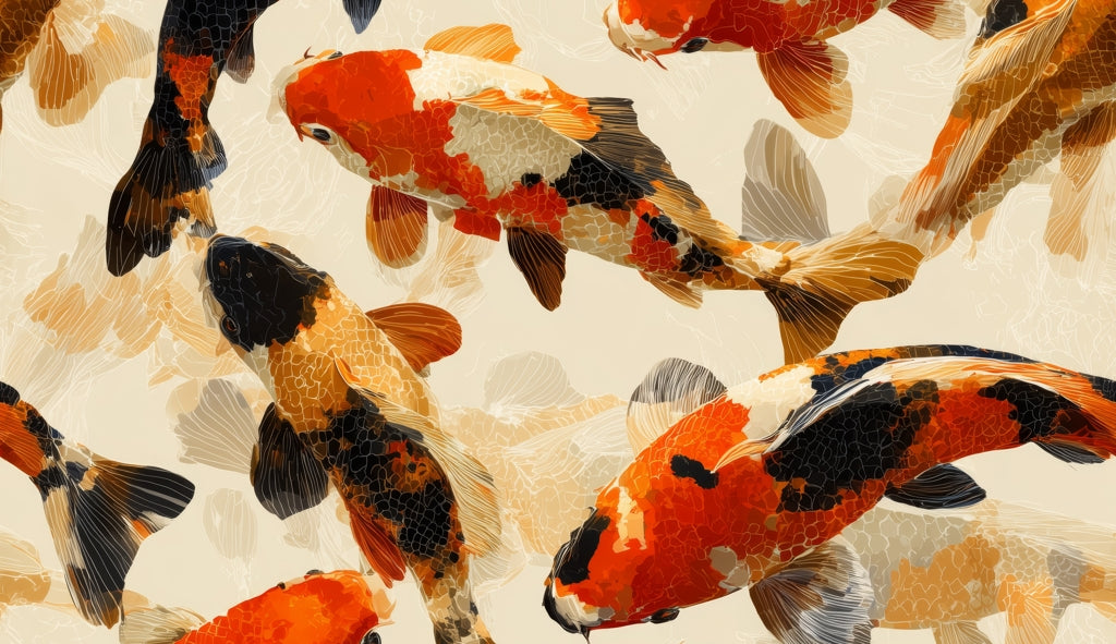 Koi Dance Flow Gaming Mat | Stylish Home Decor Play Mat
