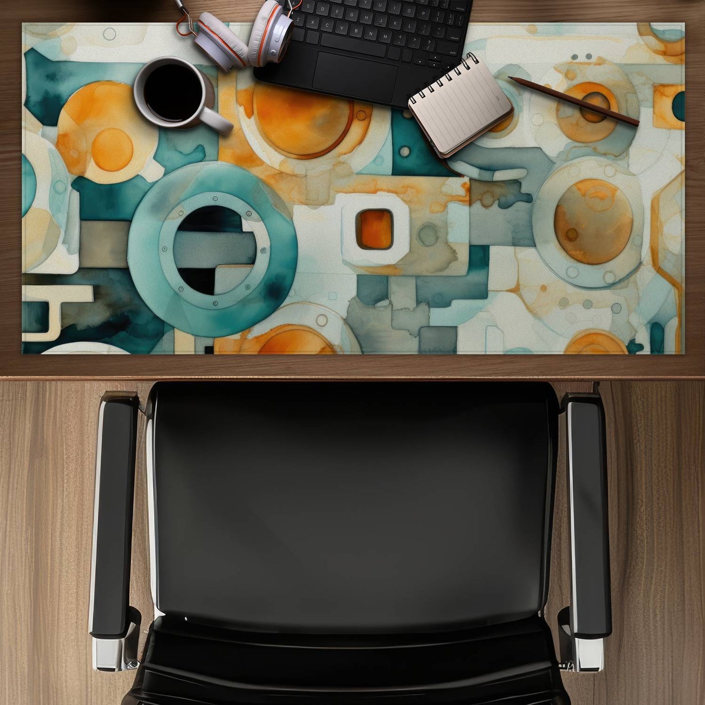 Decomposed porthole - Desk mat - Print on demand