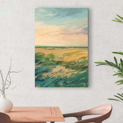 Evening in the field - 32"x32" Canvas