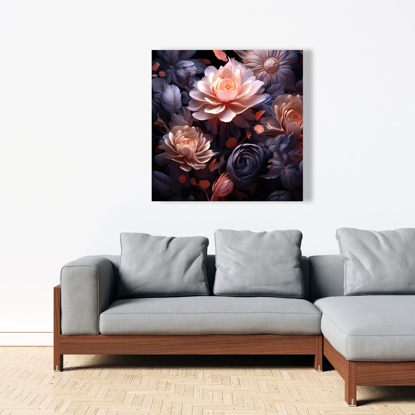 Sublime Light - White Canvas Art for Elegant Home Decor