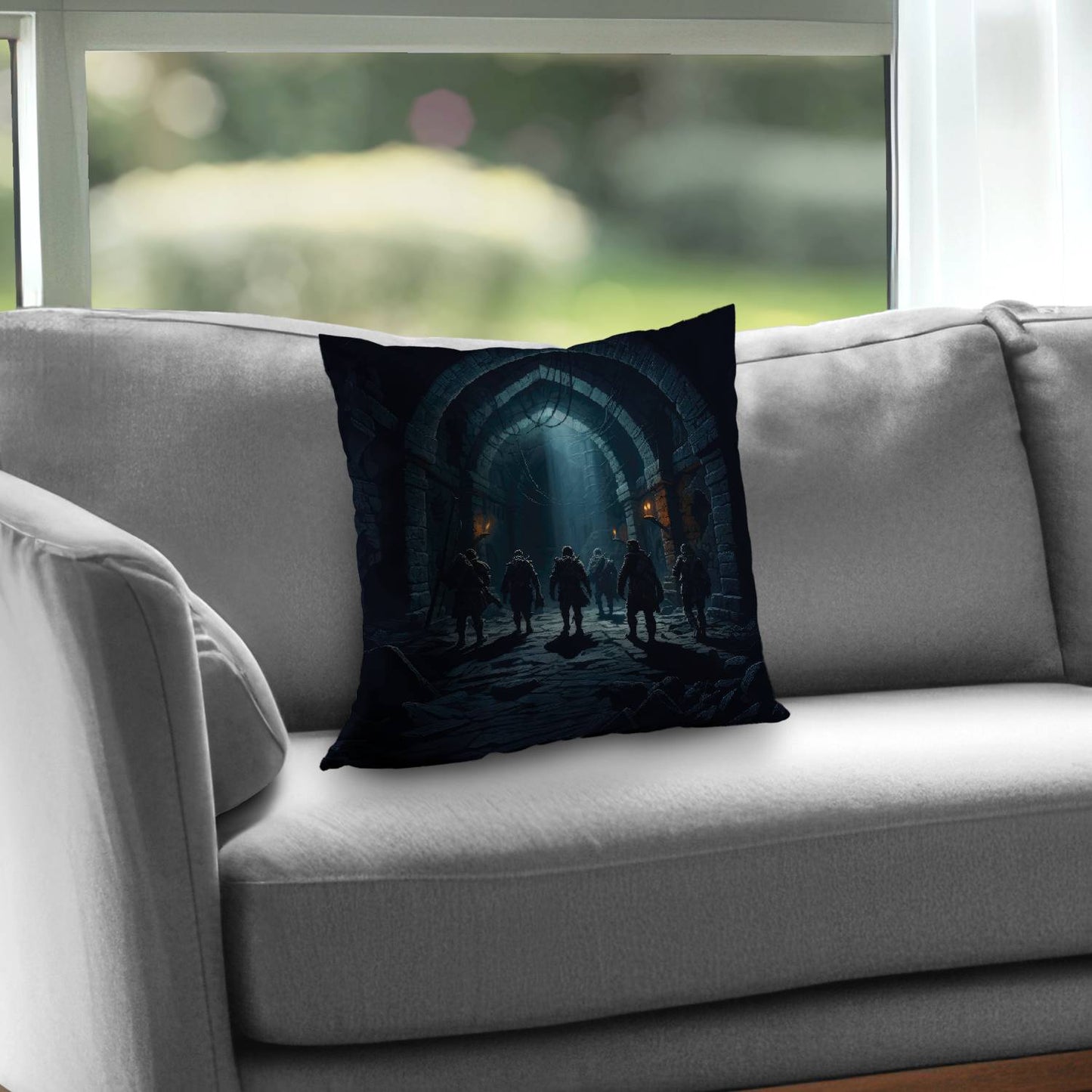 Deep exploration - Throw pillow - Print on demand