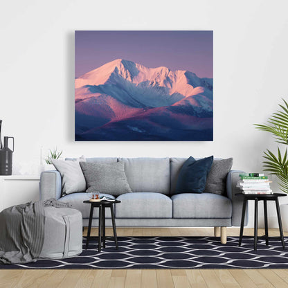 Rising Snow - White Canvas Art for Elegant Home Decor