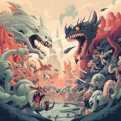 Ultimate fight - 32"x32" Canvas