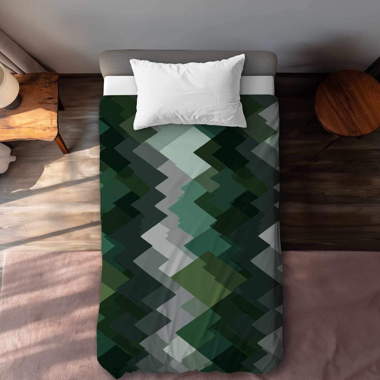 Housse de couette Evergreen Peaks | Linge de lit élégant pour la maison