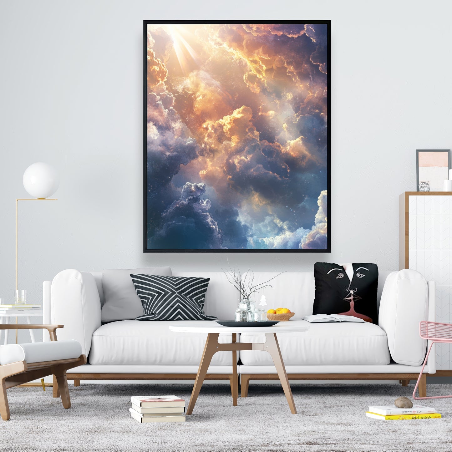 Piercing light - 36"x36" Framed canvas