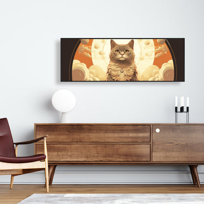The overlord - Gray Framed Canvas for Elegant Home Decor