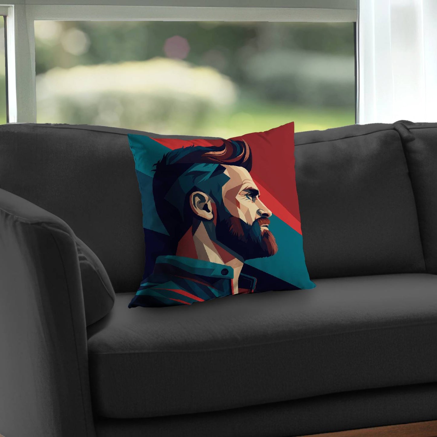 Courageous - Throw pillow - Print on demand