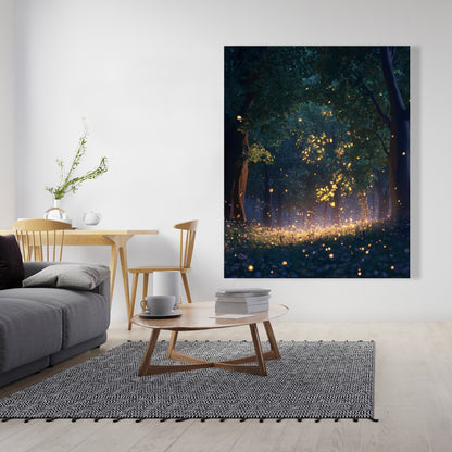 Glowing leaves - 32"x32" Canvas