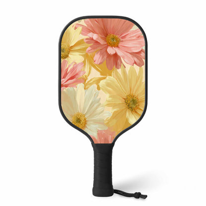 Ensemble de raquettes de pickleball décontractées Sunlit Daisy Dream | Équipement sportif