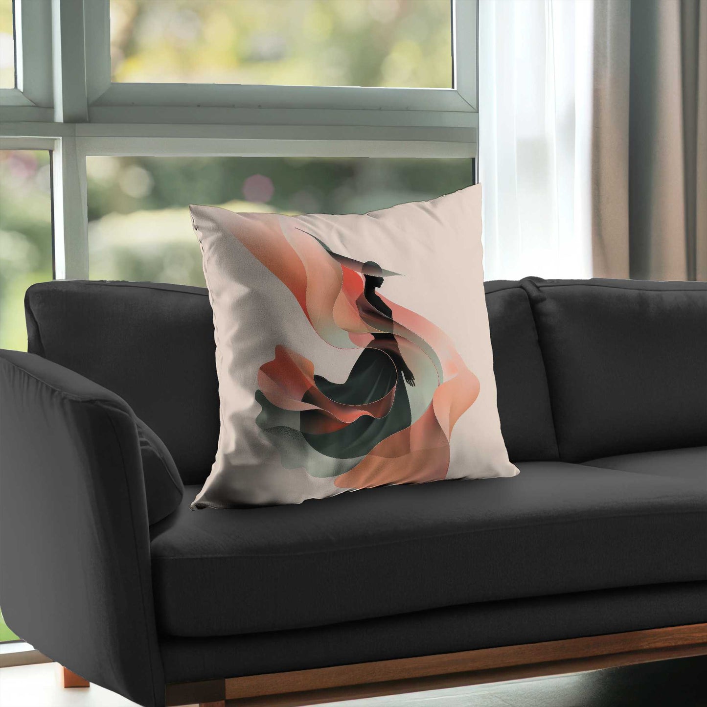 Elegance Poly Twill Throw Pillow - Stylish Home Decor Accent