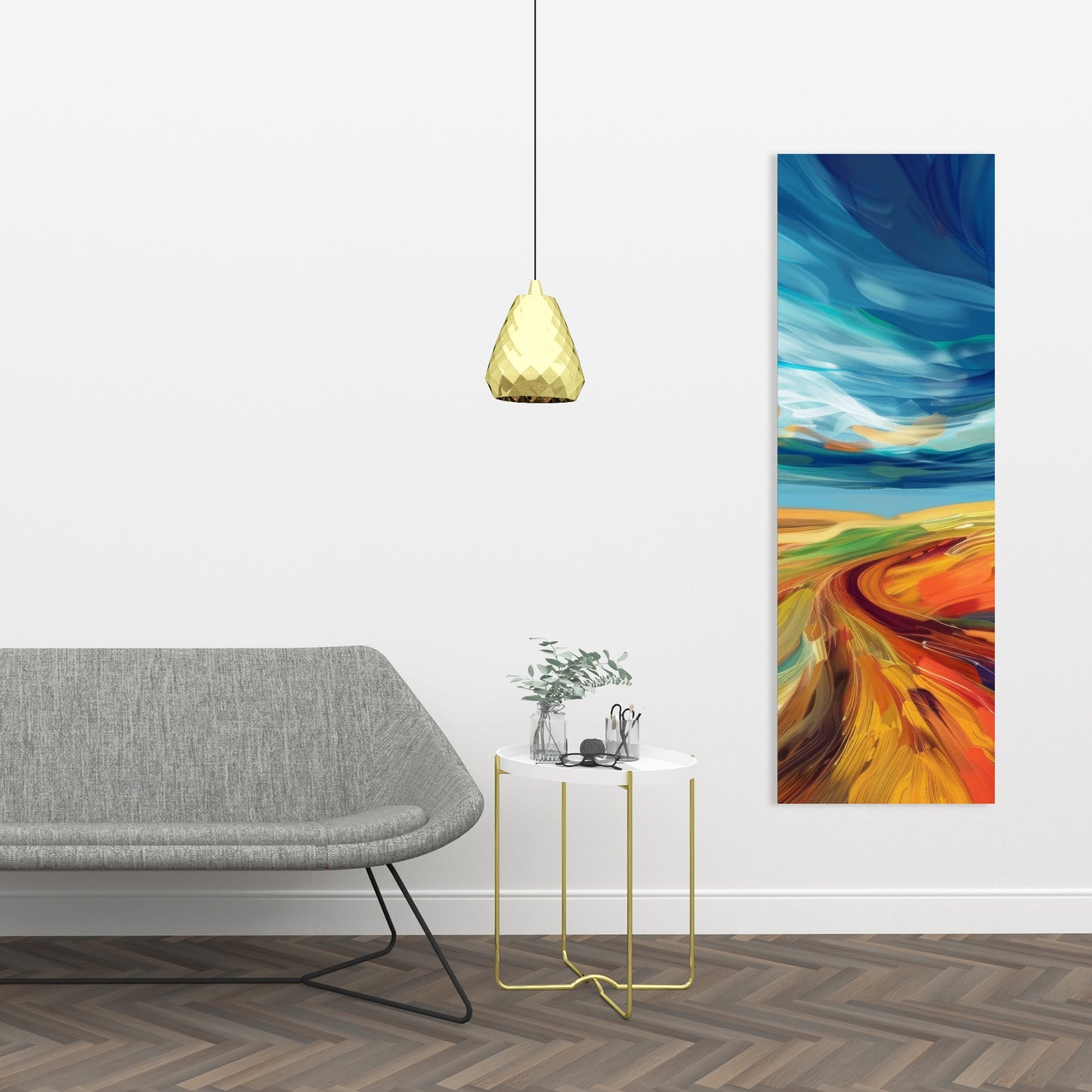 Land flow - 32"x32" Canvas