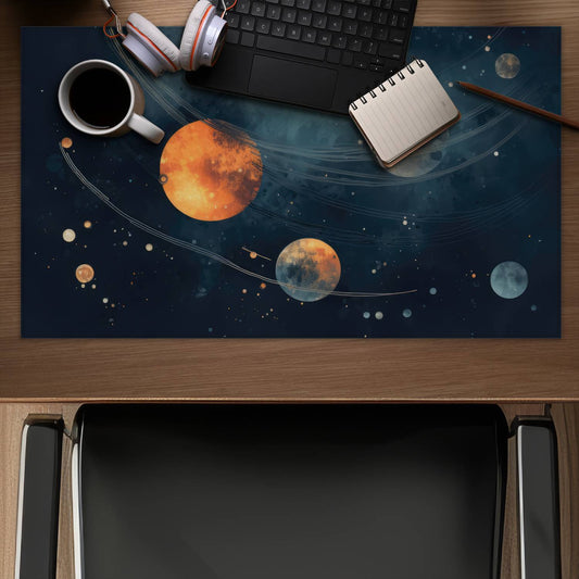 Deep Exploration Blue Gaming Mat for Home Decor | Stylish Design