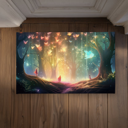 A dream come true Black Indoor Outdoor Door Mat - Home Decor