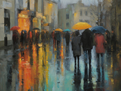 Rainy day - 14"x18" Polyester Placemat