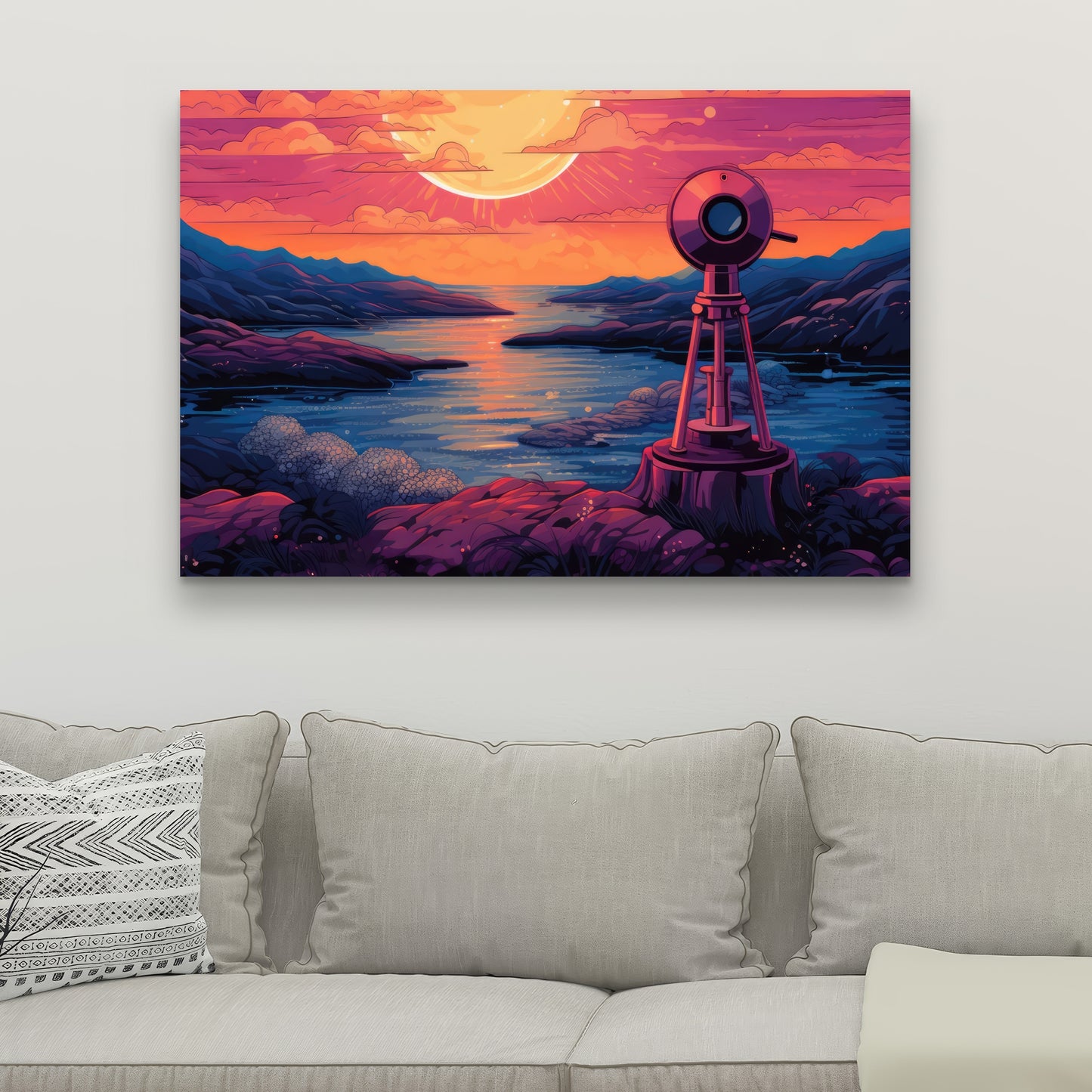 Measure the calm - 32"x32" Canvas