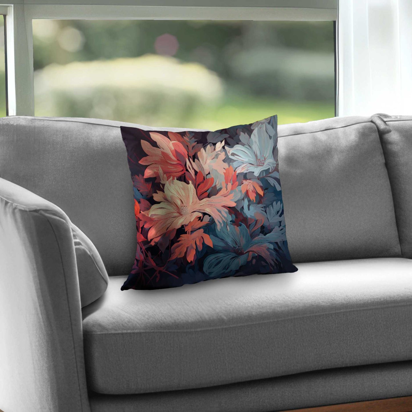Silent Charm Poly Twill Throw Pillow - Stylish Home Decor