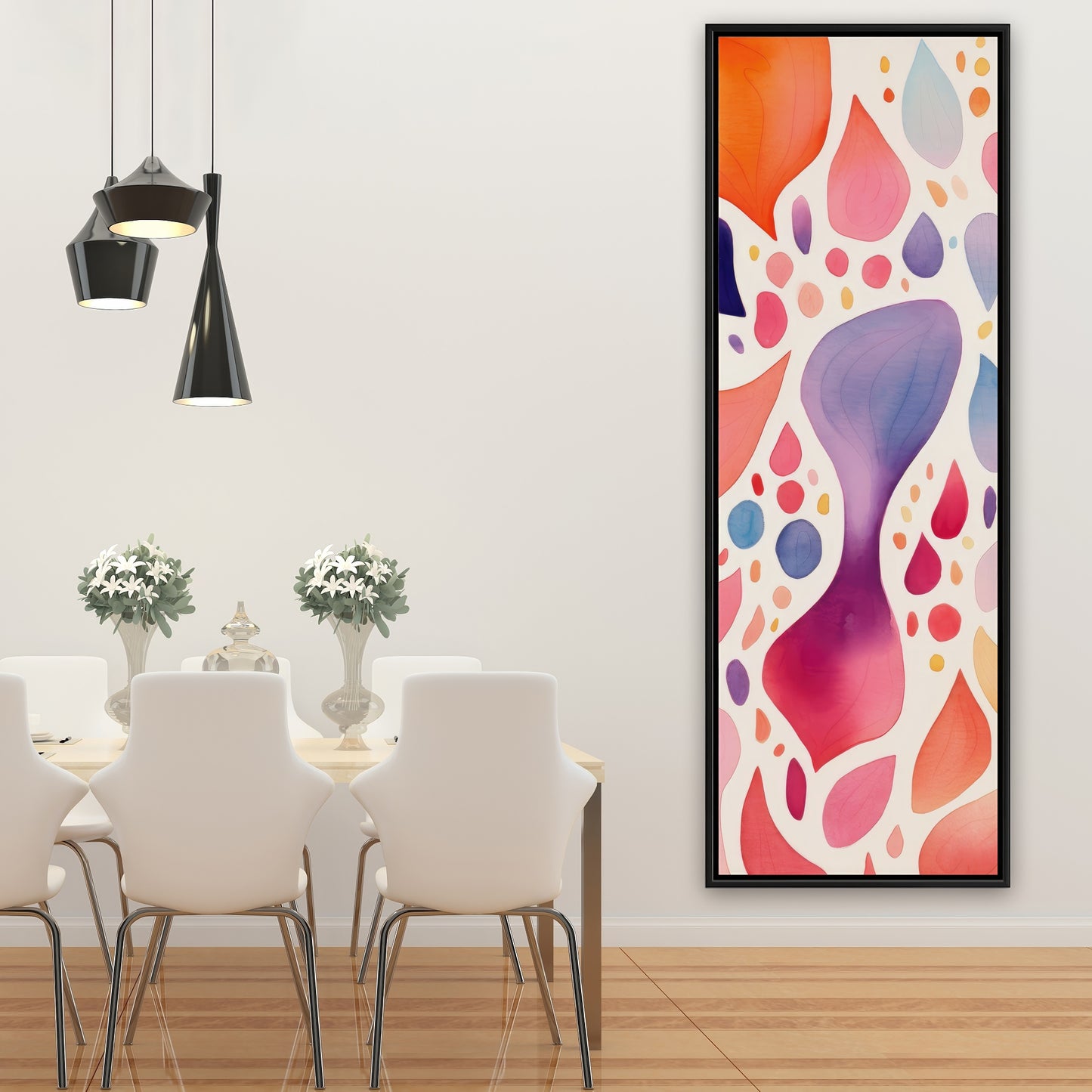 Splotches - 36"x36" Framed canvas
