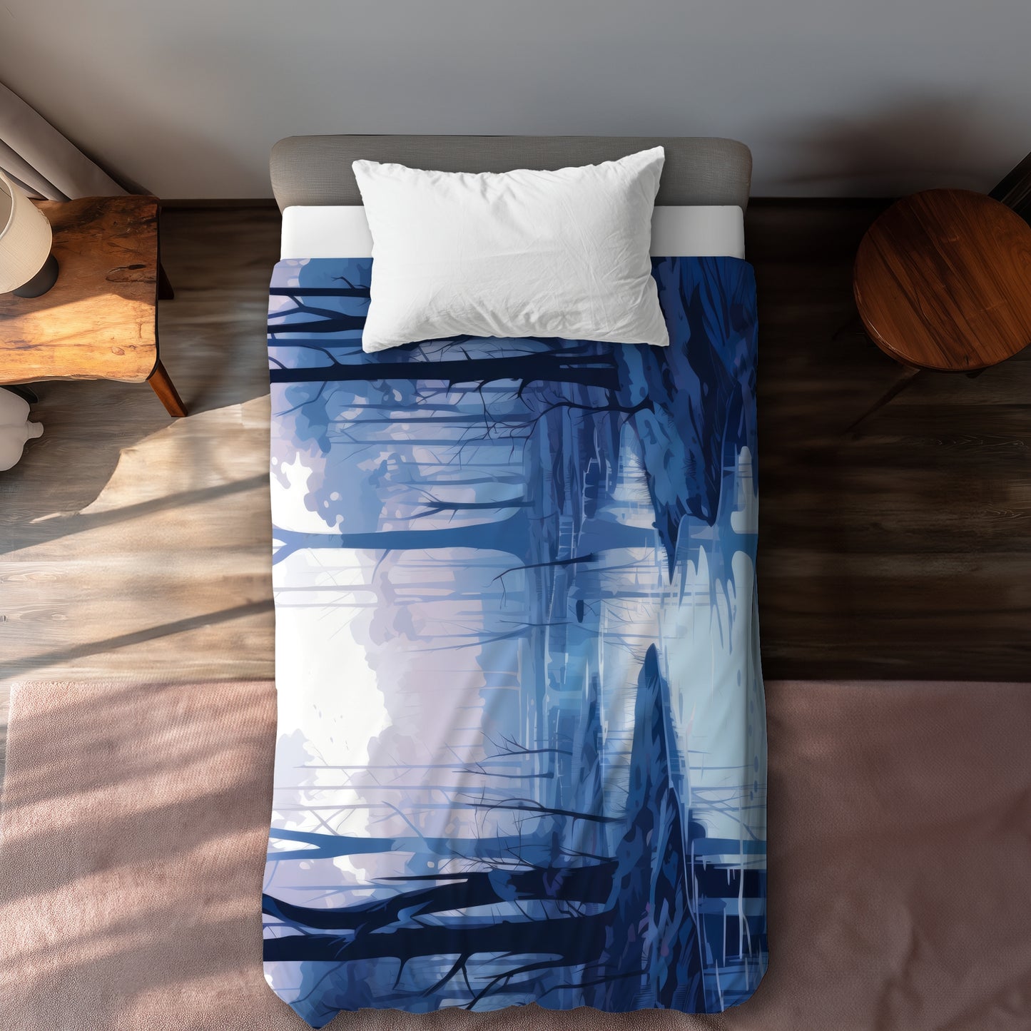 Cold and Muddy Gray Duvet Cover | Stylish Home Decor
