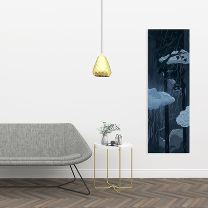 Sneeky Clouds - Gray Canvas for Stylish Home Decor