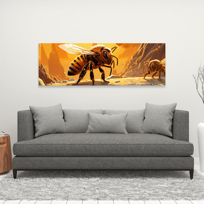 Bee world - 32"x32" Canvas