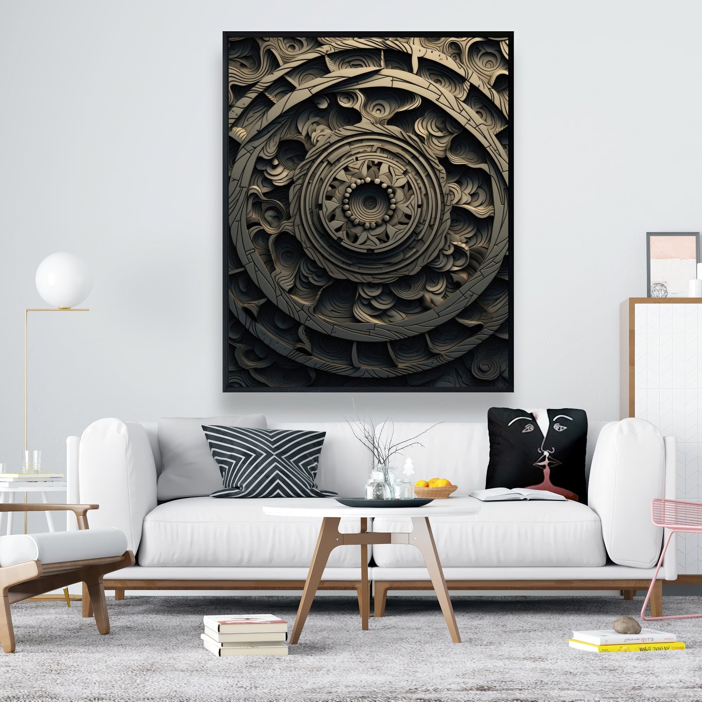 Cycles - 36"x36" Framed canvas