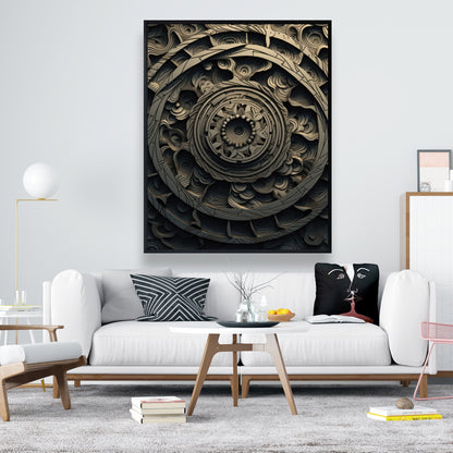 Cycles - 36"x36" Framed canvas