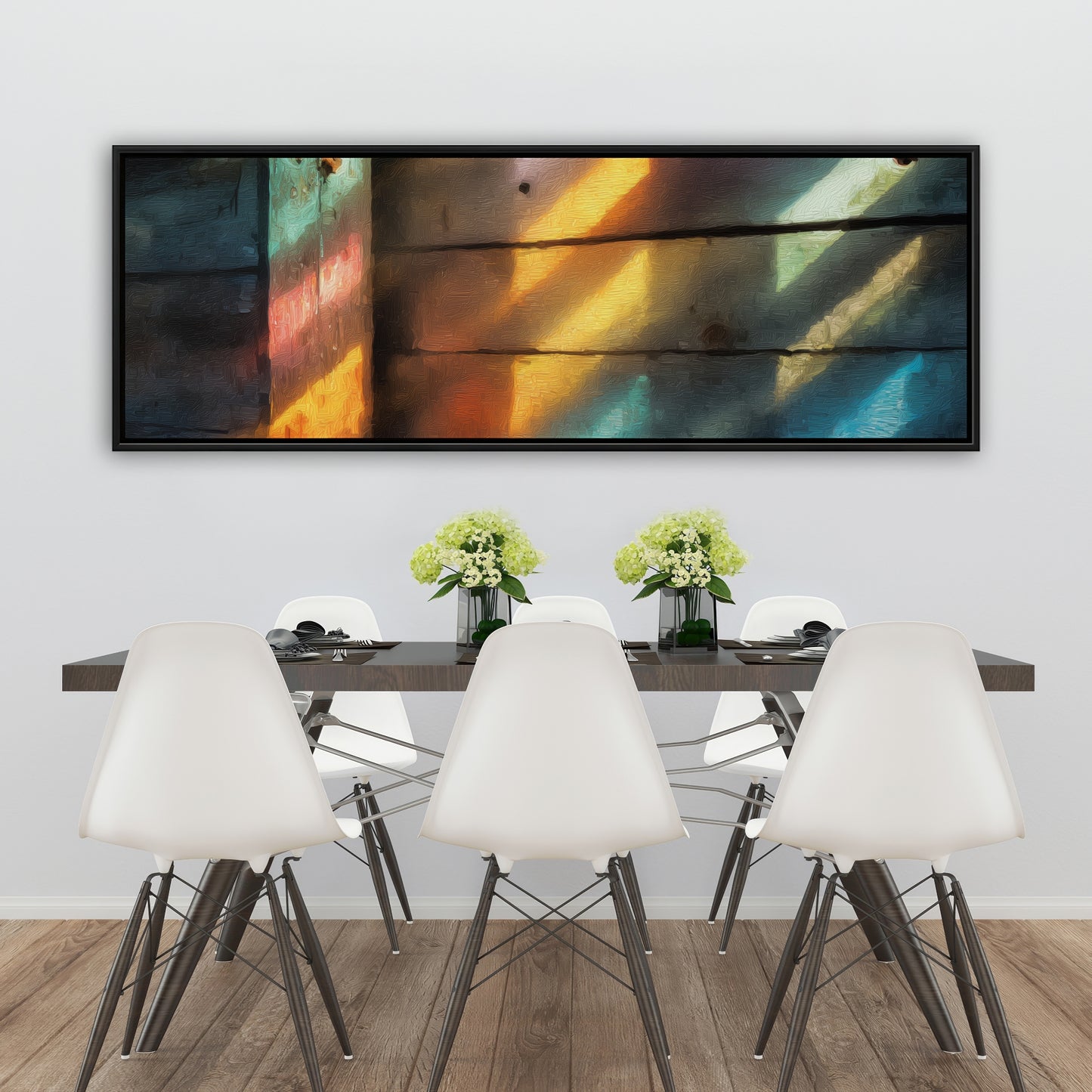 Rainbow glint - 24"x24" Framed canvas