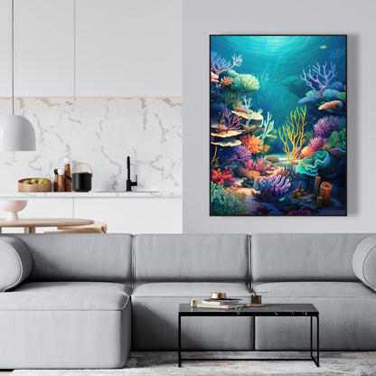 Filled with life - 36"x36" Framed canvas