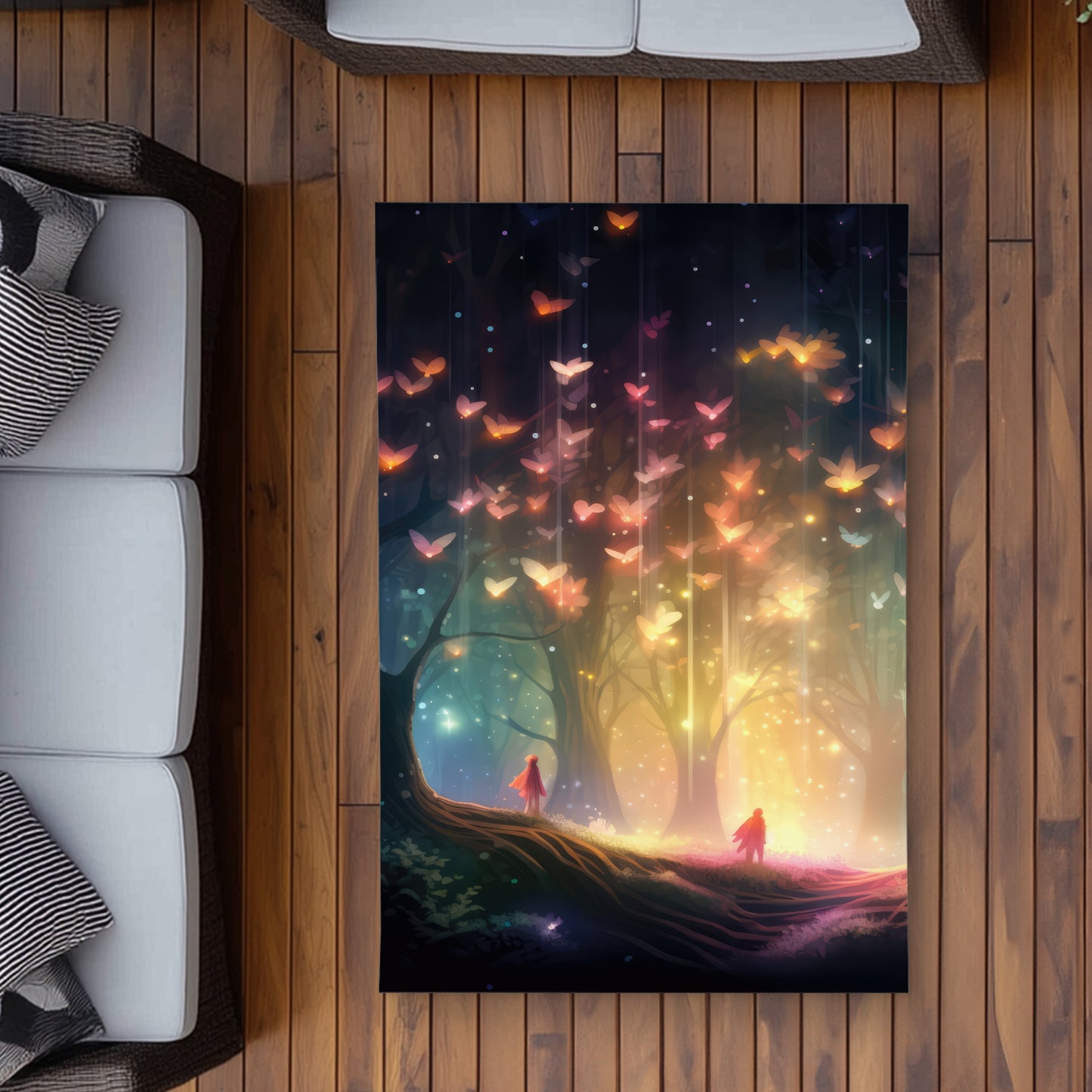 A dream come true - Pink outdoor area rug for home decor