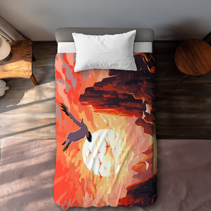 Isles of Omen Orange Duvet Cover | Stylish Home Decor