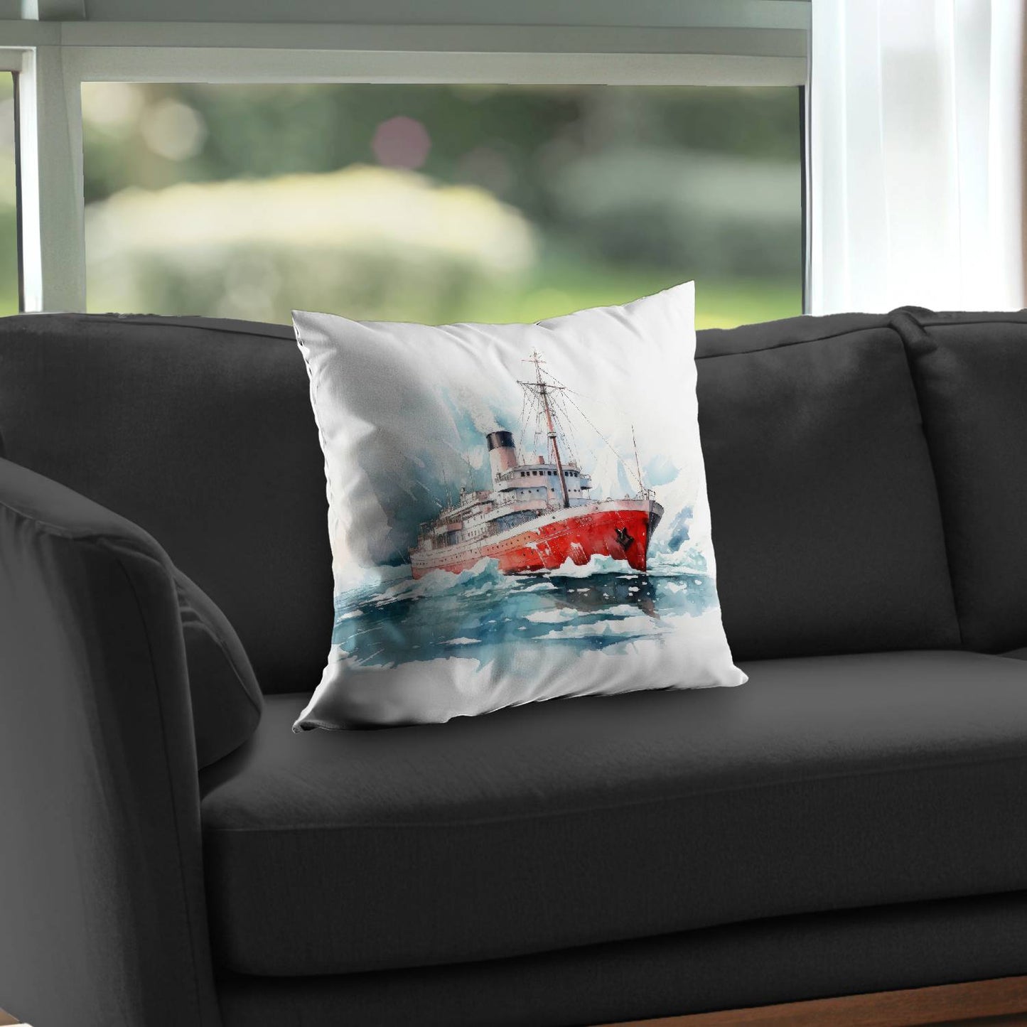 Icebreaker - Throw pillow - Print on demand