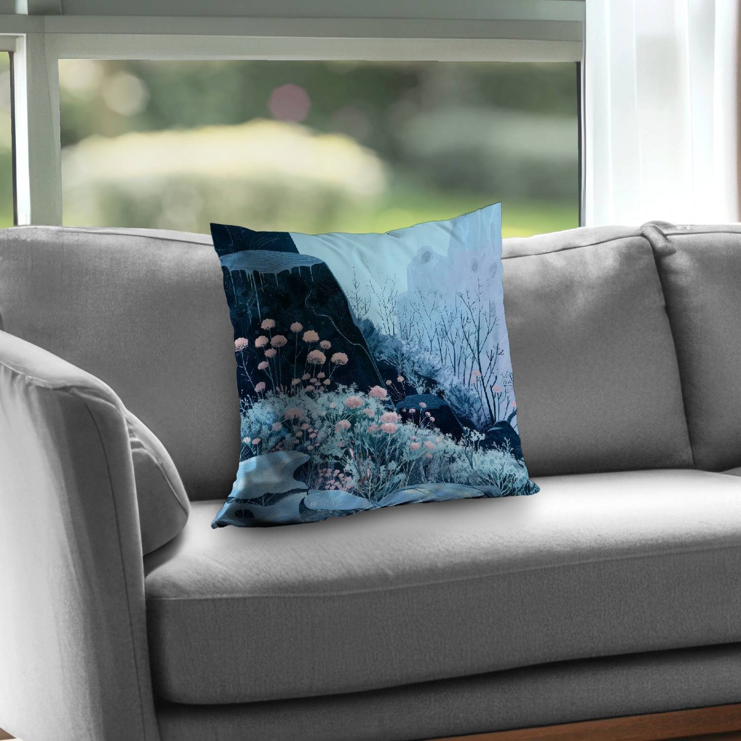 Annual freeze - Throw pillow - Print on demand