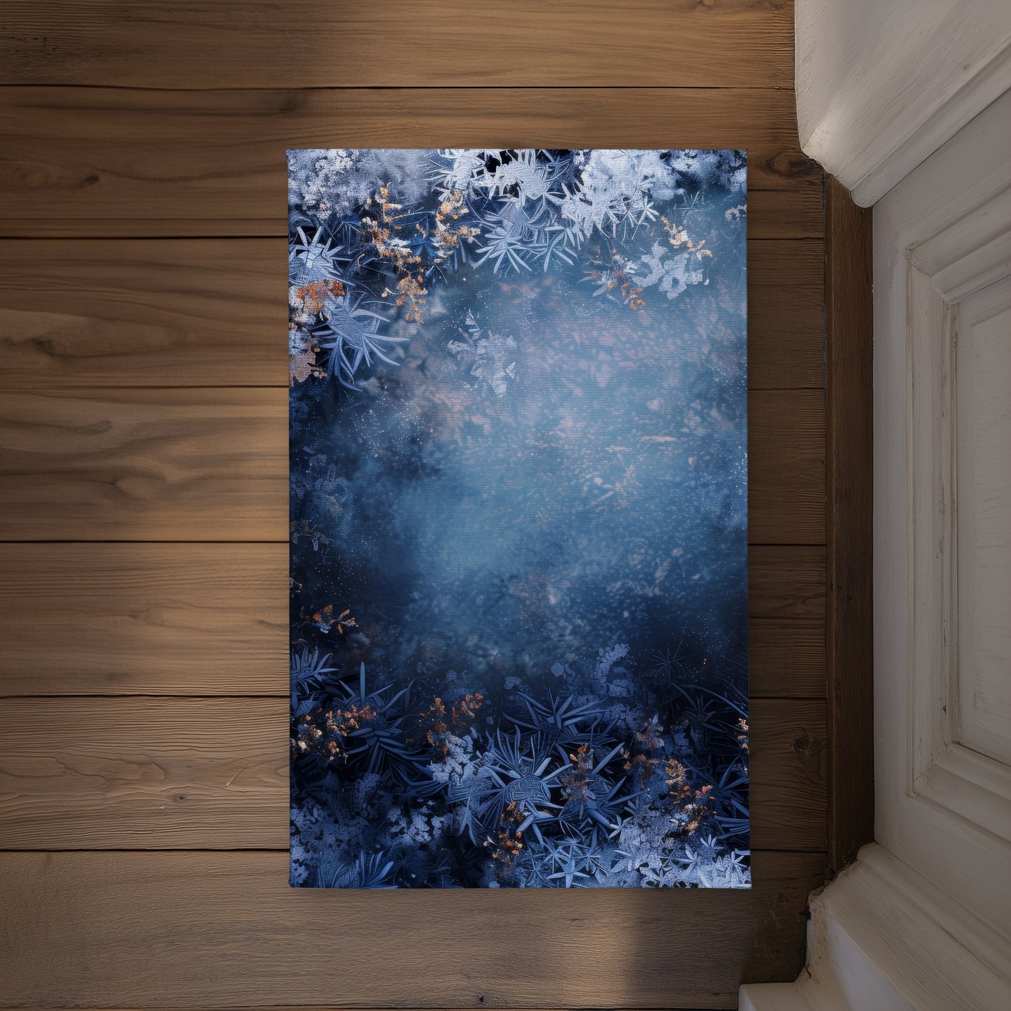 Frozen Blue Indoor/Outdoor Door Mat - Stylish Home Decor