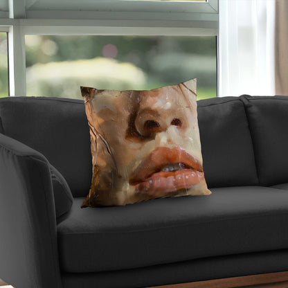 Lust Poly Twill Throw Pillow - Stylish Home Decor Accent