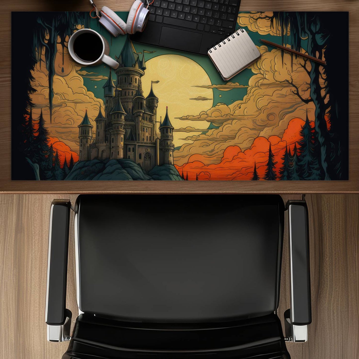 Haunted lands - Desk mat - Print on demand