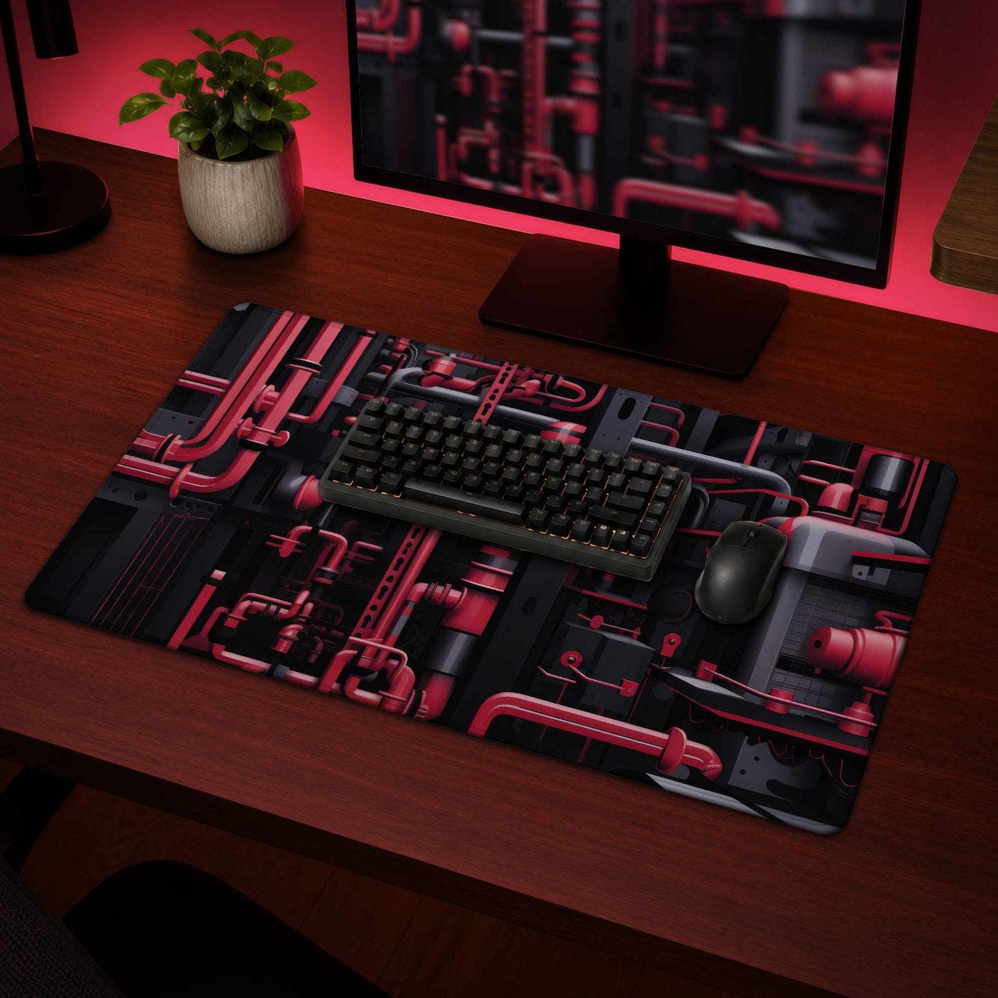 Machinery Gray Desk Mat | Stylish Home Decor for Workspaces