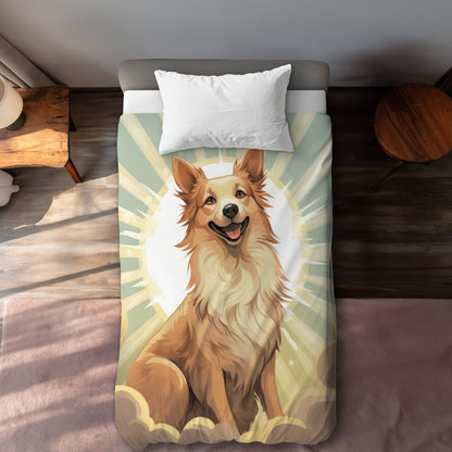 Who's a good boy - Gray Duvet Cover for Stylish Home Decor