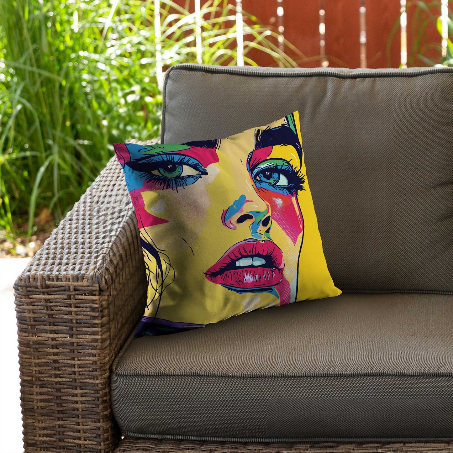 Glaze Poly Twill Throw Pillow | Stylish Home Decor Accent