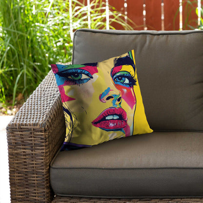 Glaze Poly Twill Throw Pillow | Stylish Home Decor Accent