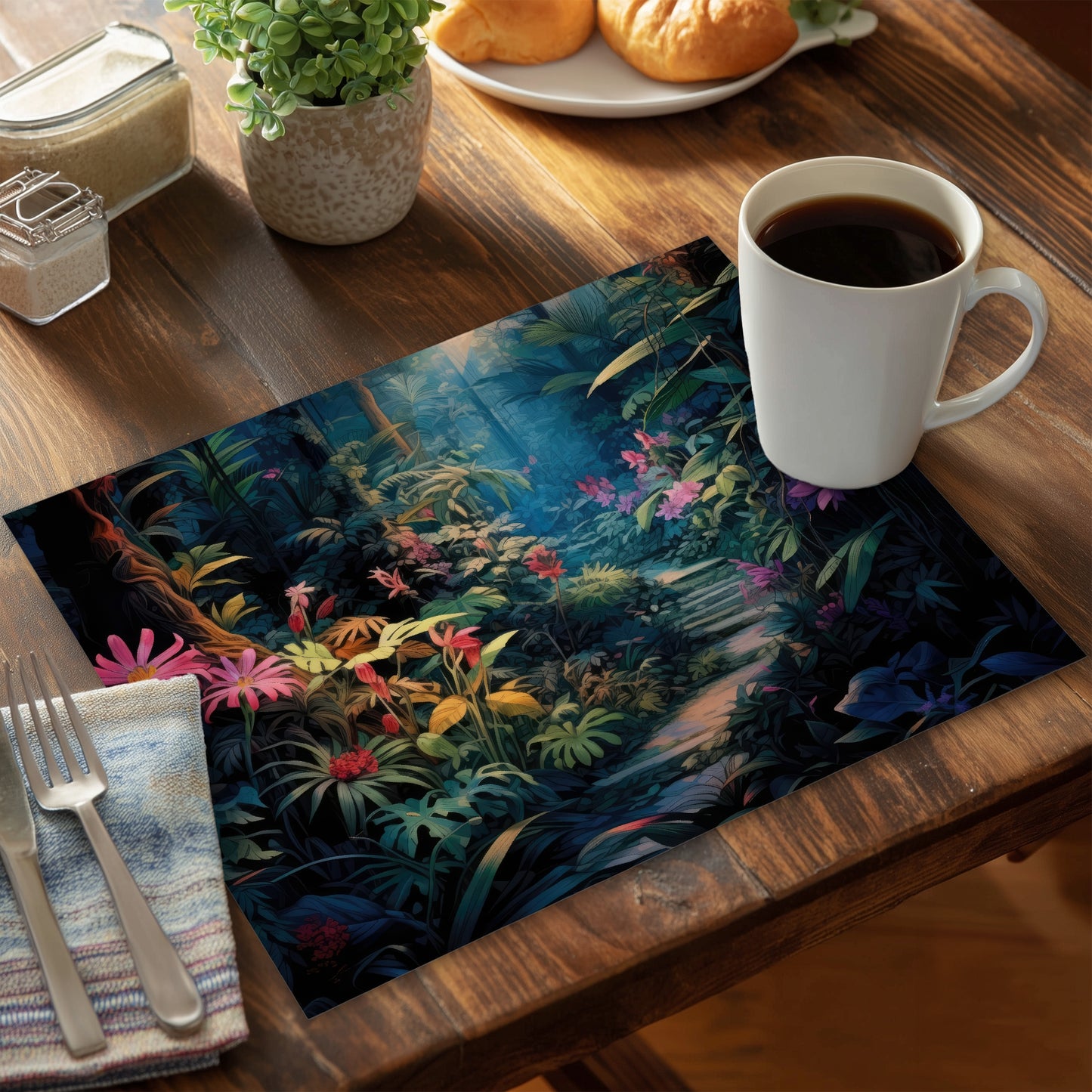Against all odds - Green Polyester Placemat for Home Decor