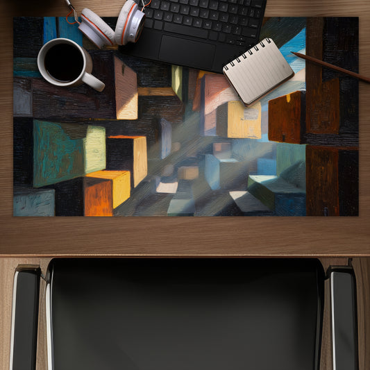 Boxed up - White Gaming Mat for Stylish Home Decor