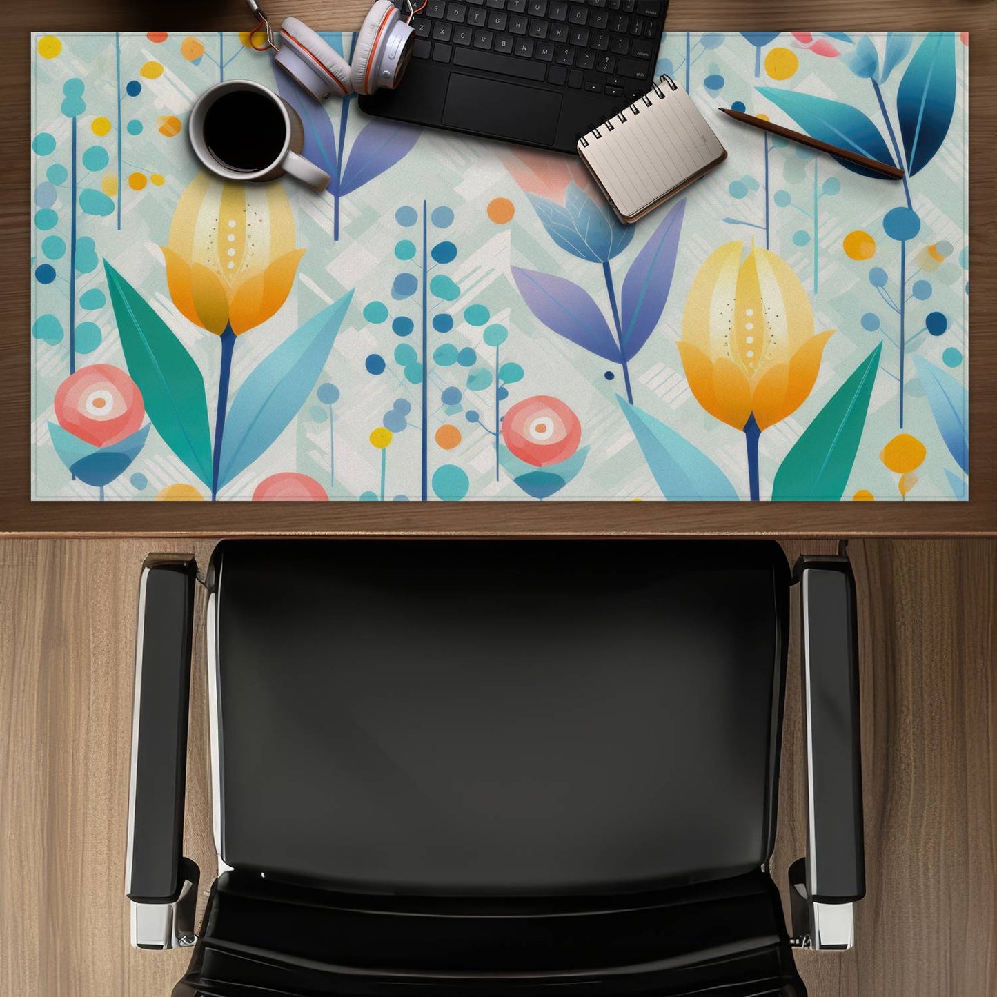 Calming Scents - White Gaming Mat for Home Decor and Style