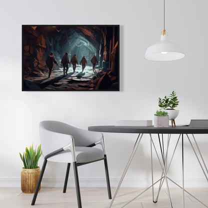 The catacombs - 36"x36" Framed canvas