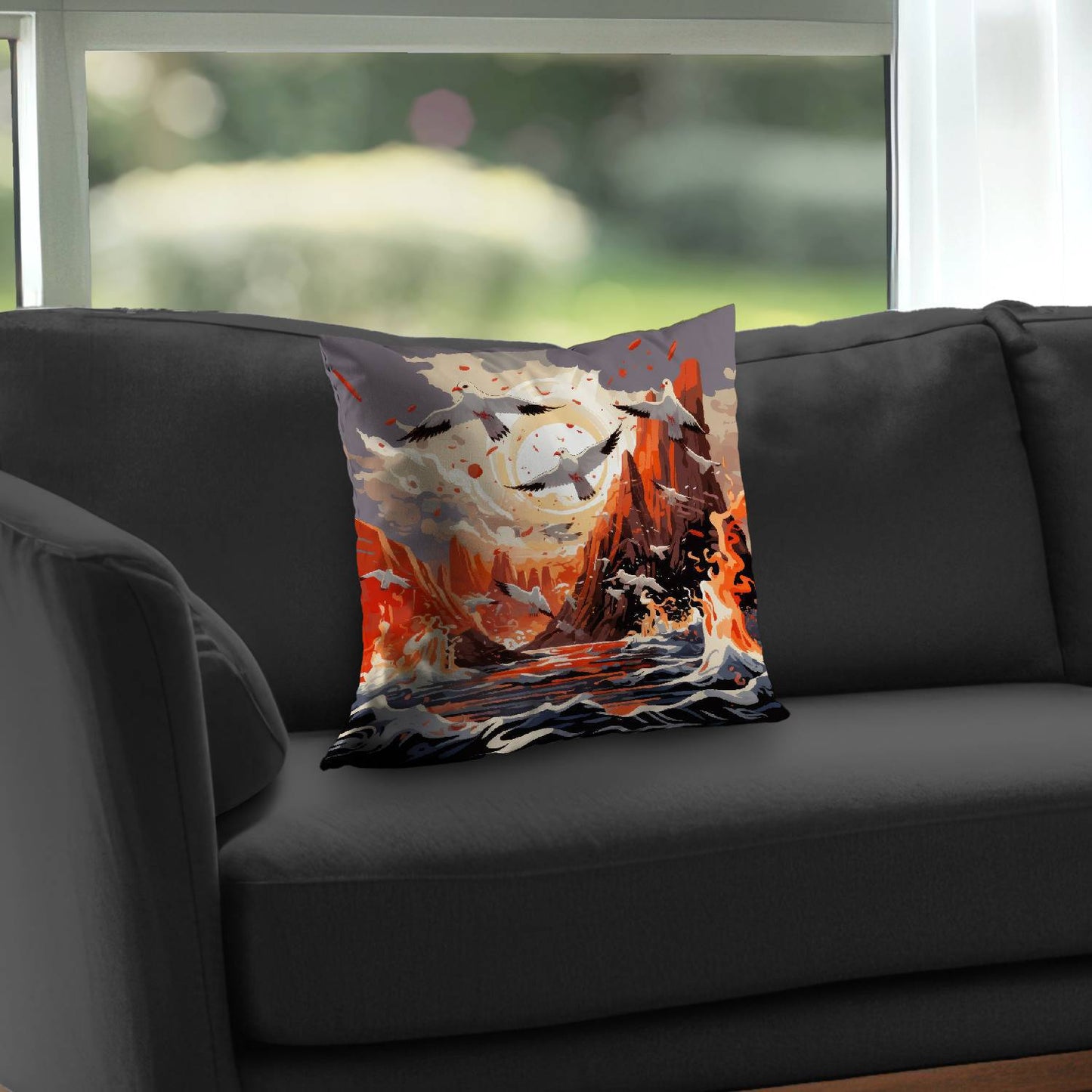The Escape Poly Twill Throw Pillow | Stylish Home Decor