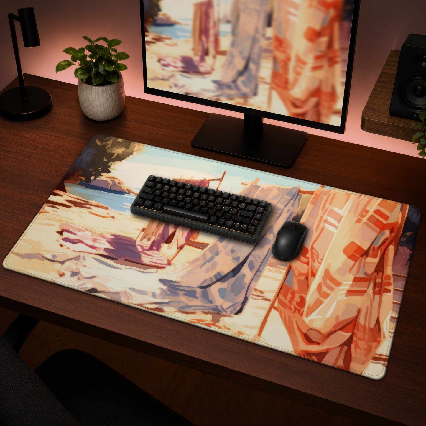 Warm Sands Desk Mat | Stylish Home Decor Desk Pad