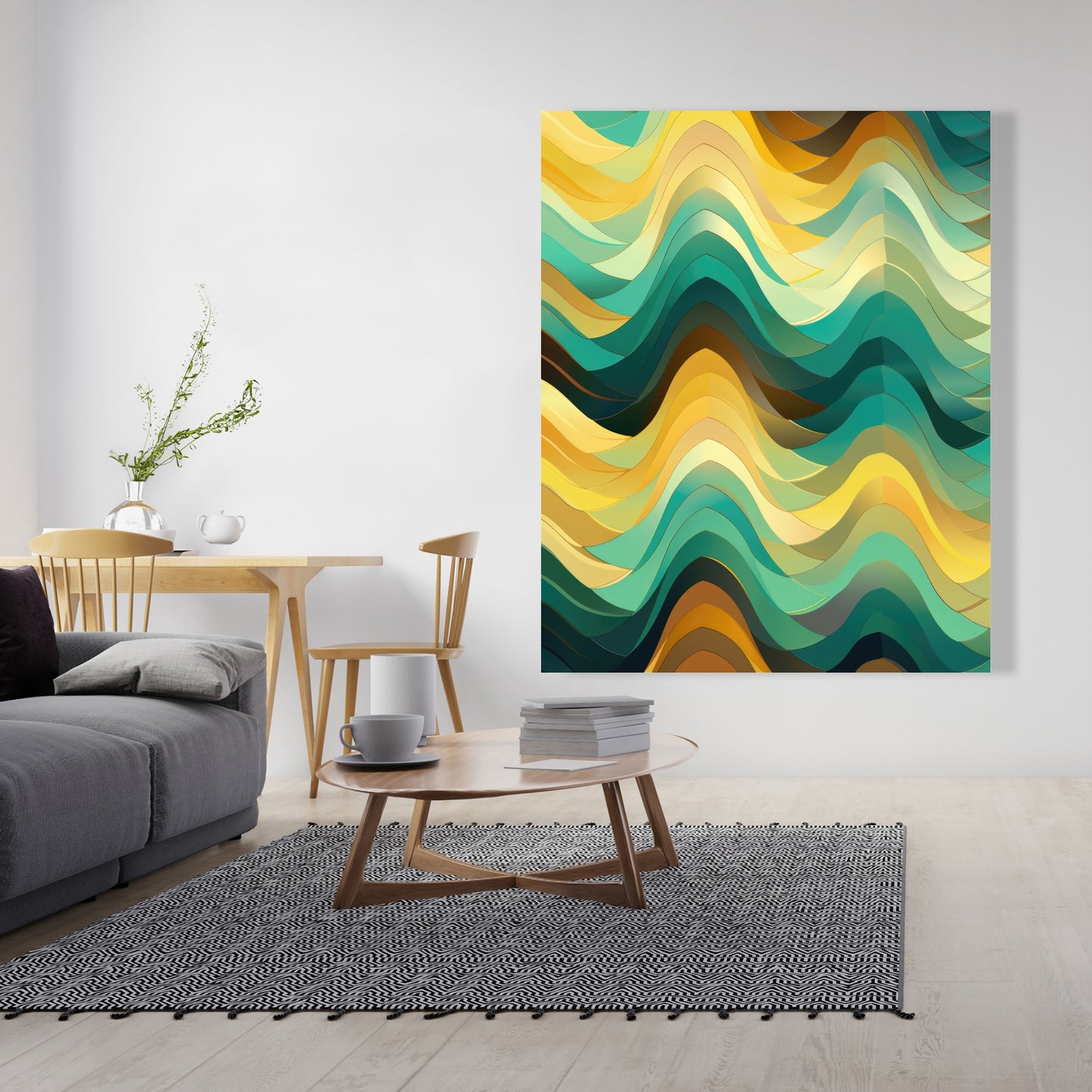 Jagged luxury - 32"x32" Canvas